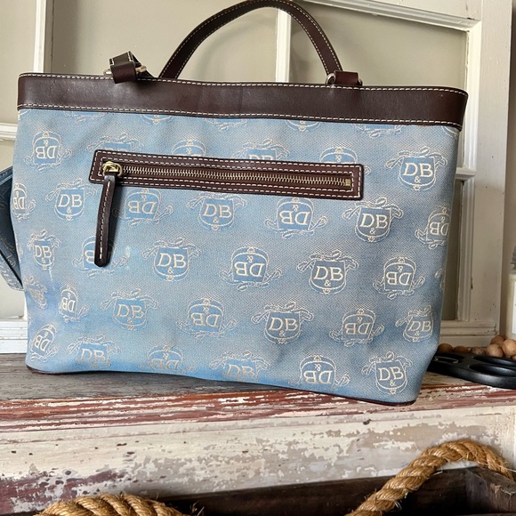 NWOT Vintage DOONEY & BOURKE Bag in Blue/Cream - Picture 5 of 16